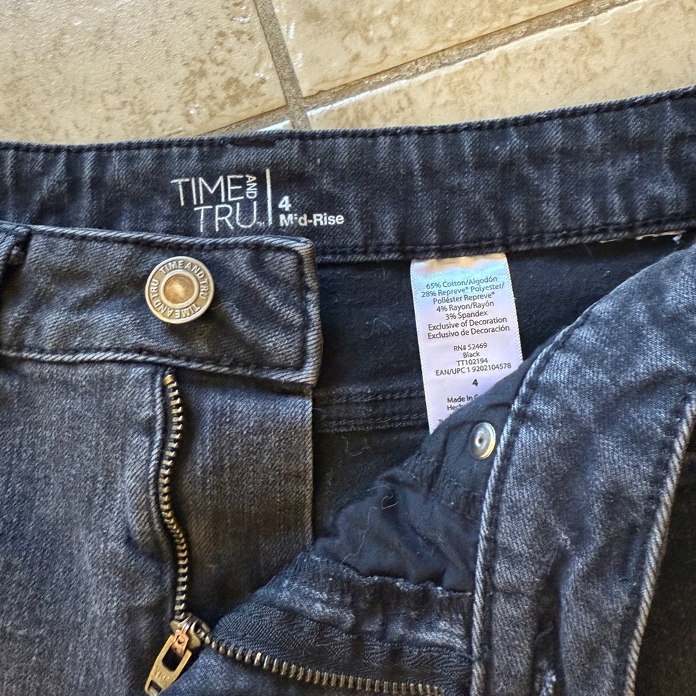 Black Jean Shorts - Picture 2 of 3